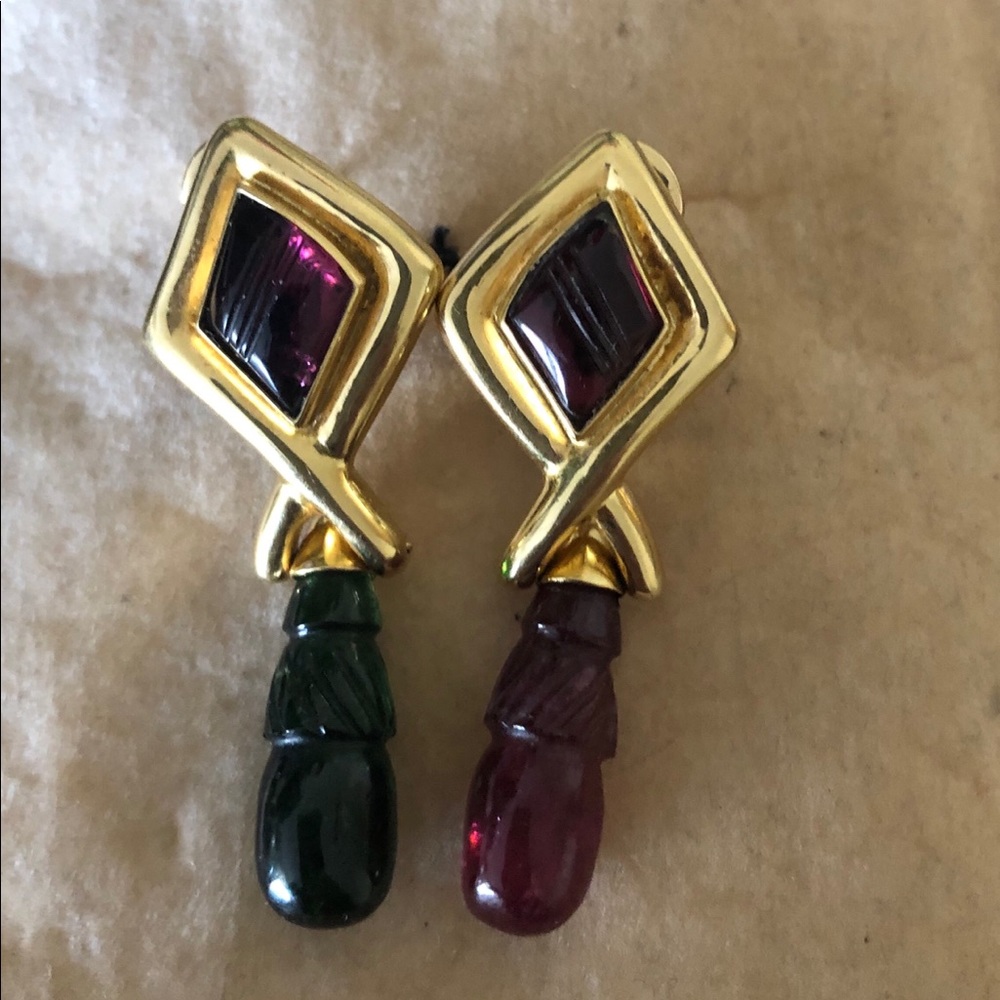 22KT Gemstone Earrings